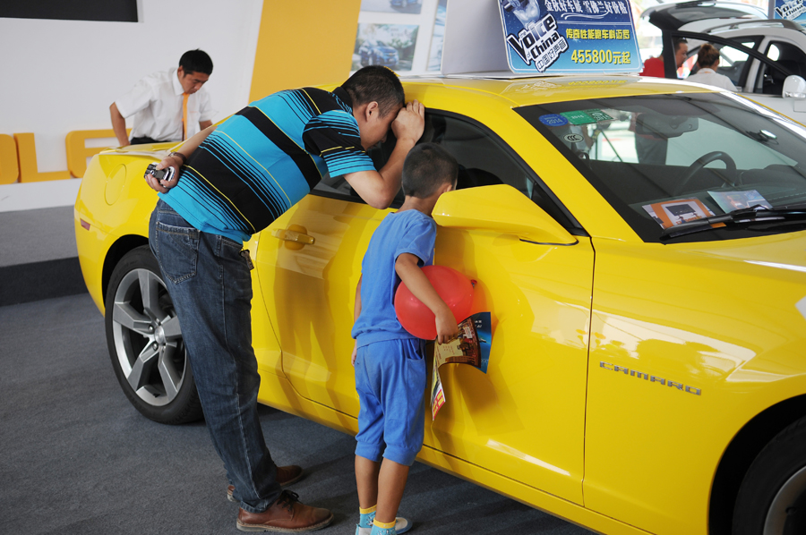 父子看车展 - 我的相册 - 大众摄影网