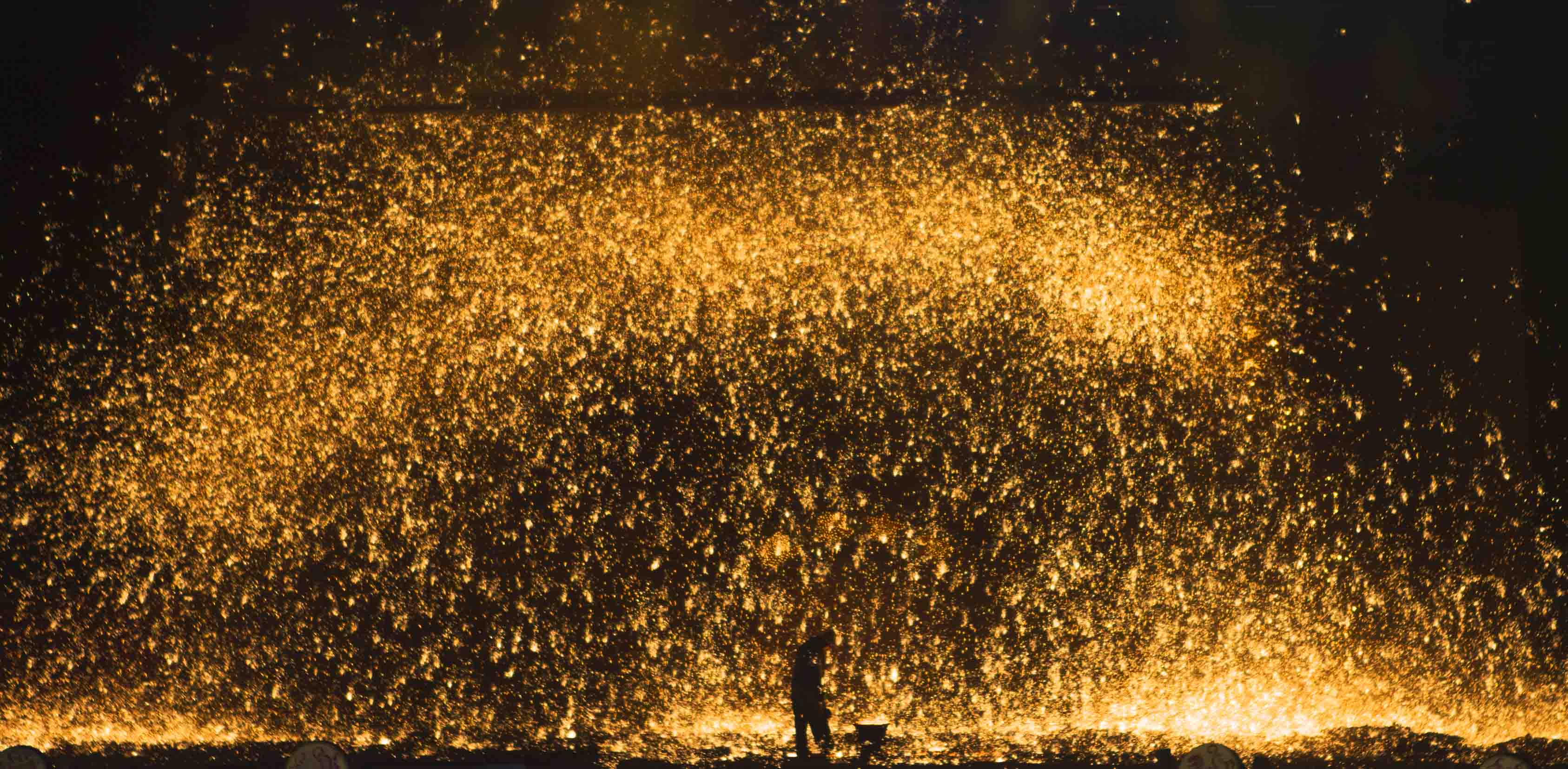 打树花 - 大众摄影网