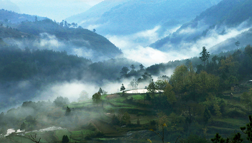 山壑晨雾-2013交通杯温泉之都·长寿石阡全