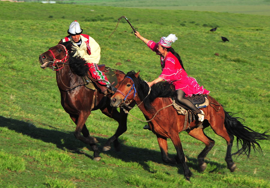 姑娘追(哈萨克族)-牧歌昭苏 天马故乡全国摄影