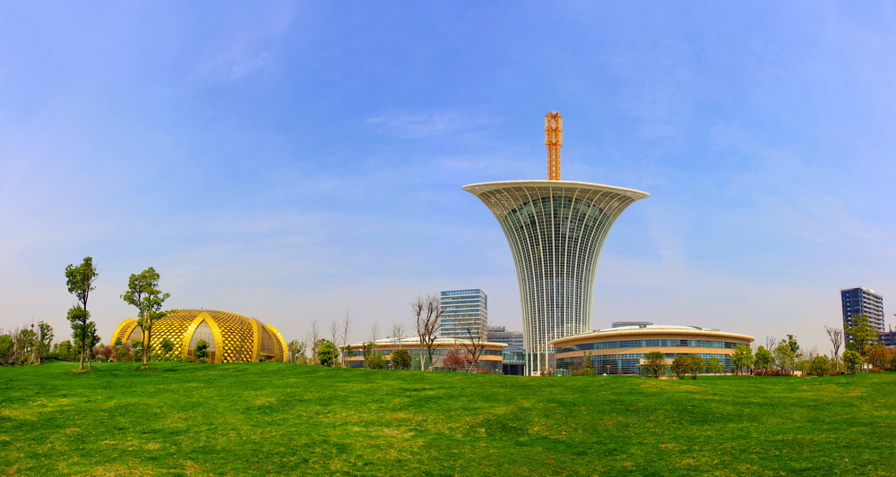 武汉光谷未来科技城披绿毯(组照2)-首届中国