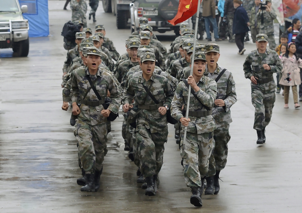 4.20灾区来了子弟兵