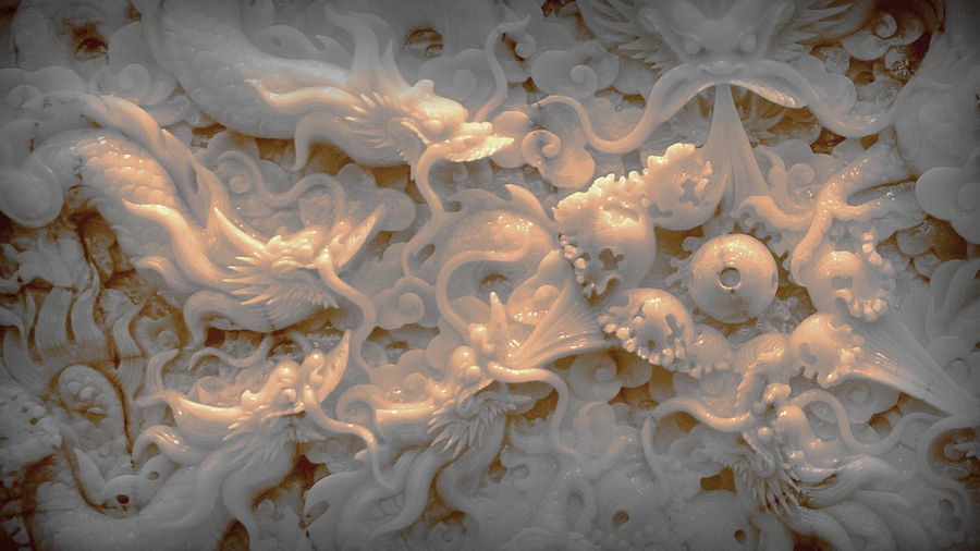 群龙戏珠-平洲玉器杯中国玉东方韵全国摄影