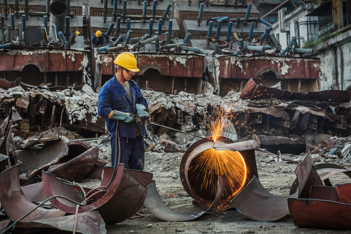 《去产能,旧除尘设备拆除组照》(组照六张)-第