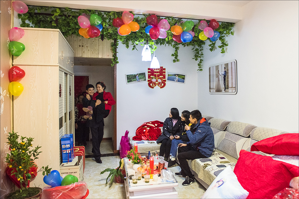 组照《农家婚嫁》,改革开放四十年农村发生巨