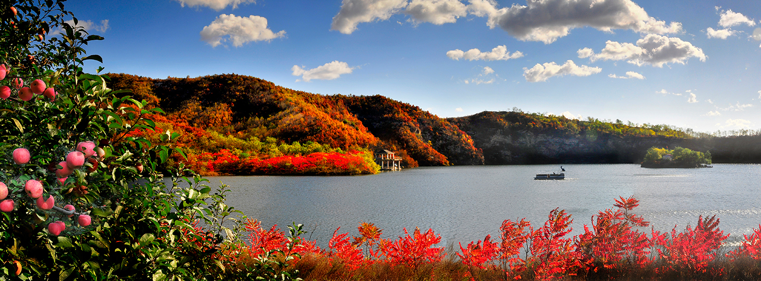 什字街镇转山湖水库风光