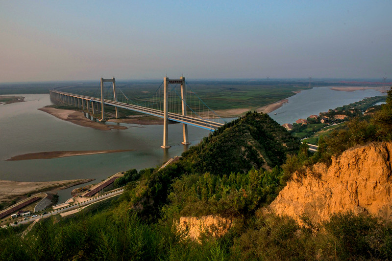 郑州市——桃花峪黄河大桥靓丽倩影 - 大众摄影网