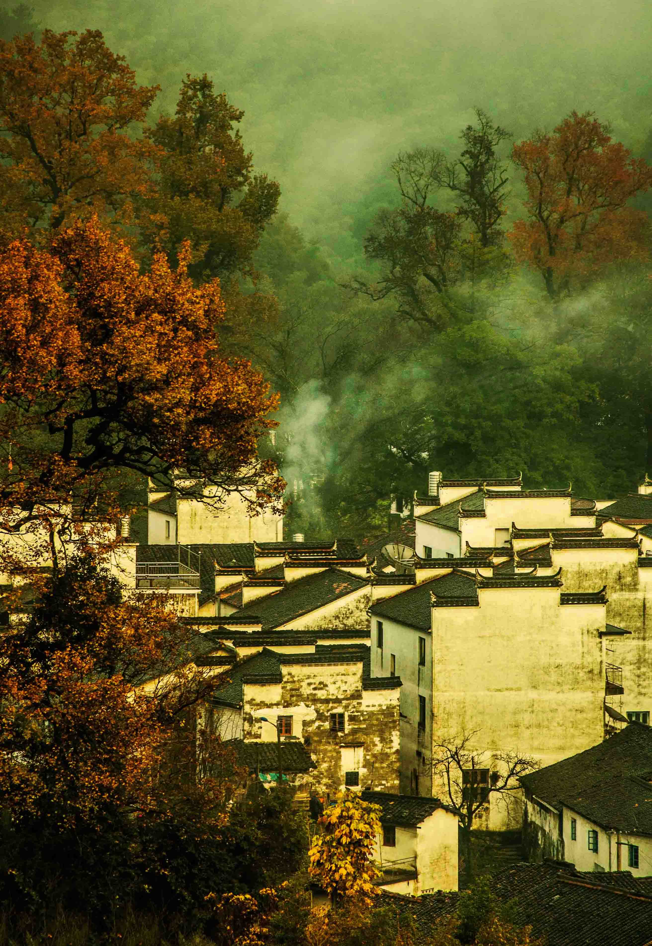 《袅袅炊烟洒村落》 拍于石城村