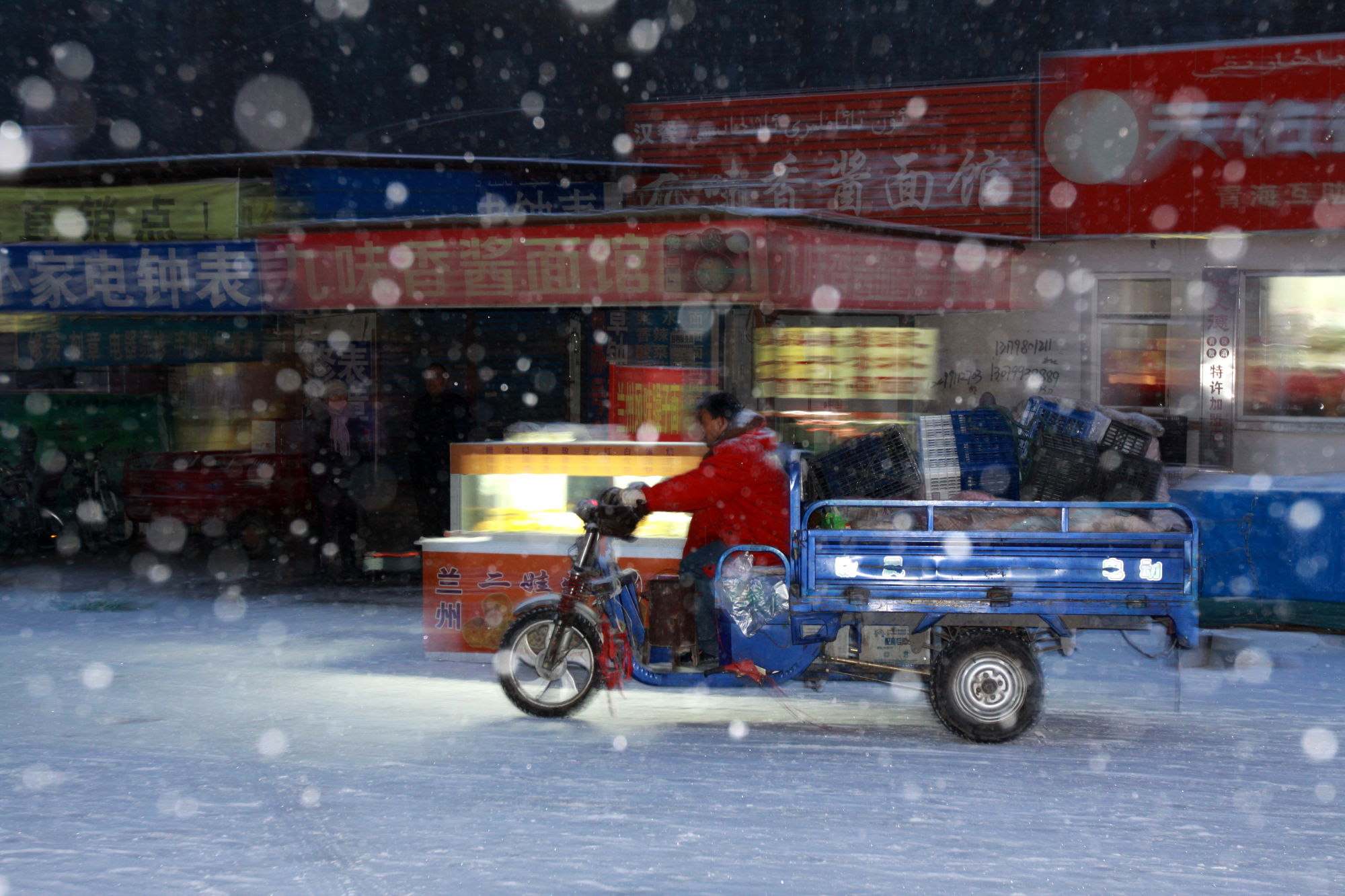 归途- 雪夜 - 大众摄影网