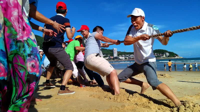 沙滩拔河-《大众摄影》俱乐部团体会员——阳江艺卓俱乐部(1星)-大众
