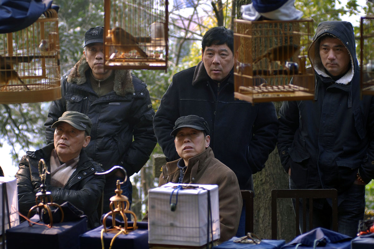 《伍公山上养鸟人》