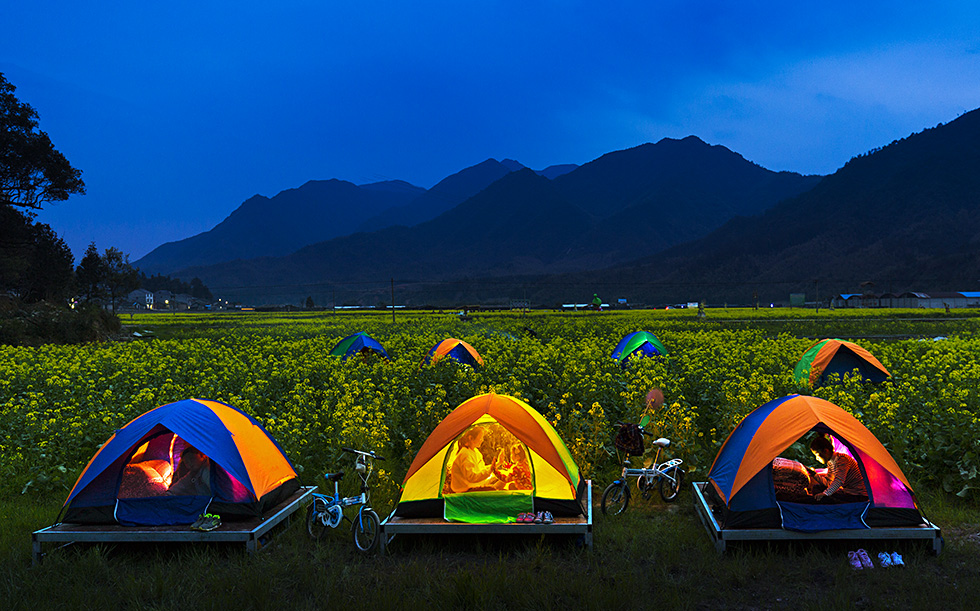《花海露营》-"摄影小镇——金峰""视界金峰杯"乡土中国全国摄影大展