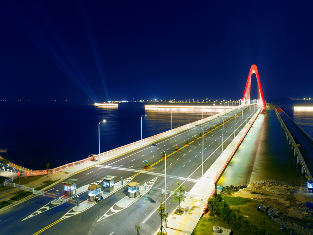 《双鱼岛大桥夜色》-"魅力厦门湾 多彩漳州港"全国摄影大展投稿区