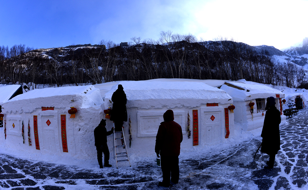长白山雪屋