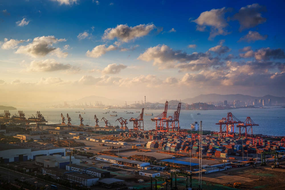 摄于漳州港码头