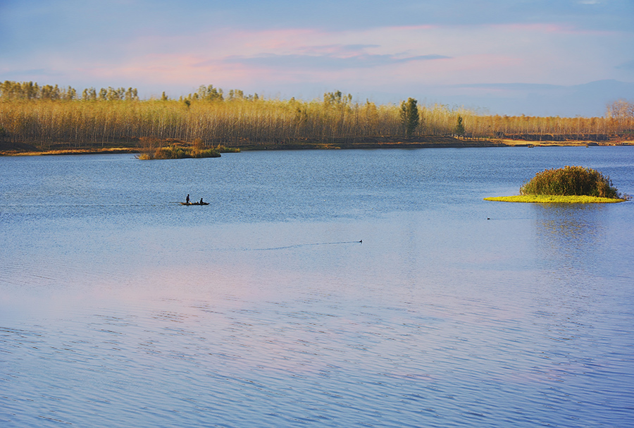该作品拍摄于2017年11月8日邳州港上镇