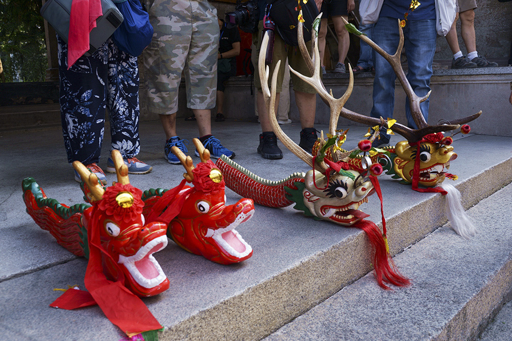 中山市西区长洲北堡国家非物质文化-《醉龙巡游》