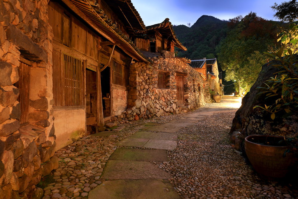 乌岩头夜色-南靖土楼杯"中国传统村落"全国摄影大展投稿区-大众摄影网