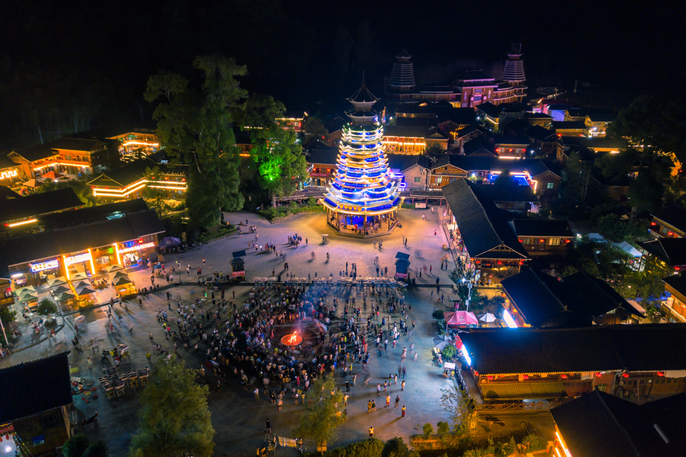 拍于贵州省江口县寨沙侗寨