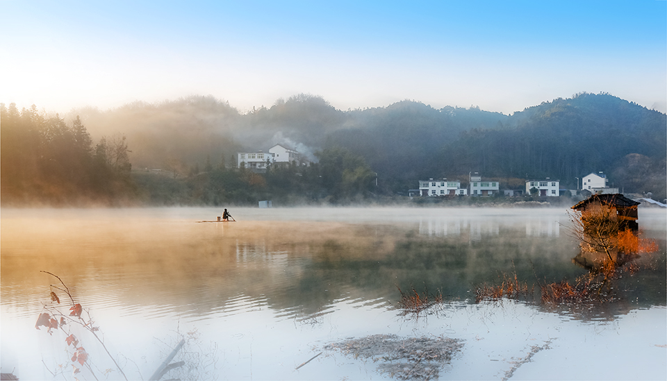 船动秋浦艳艳秋