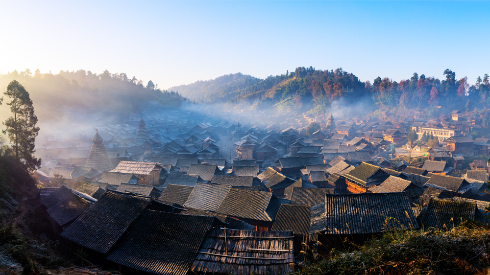黄岗村隶属贵州省黎平县双江乡,是第一批中国传统村落.