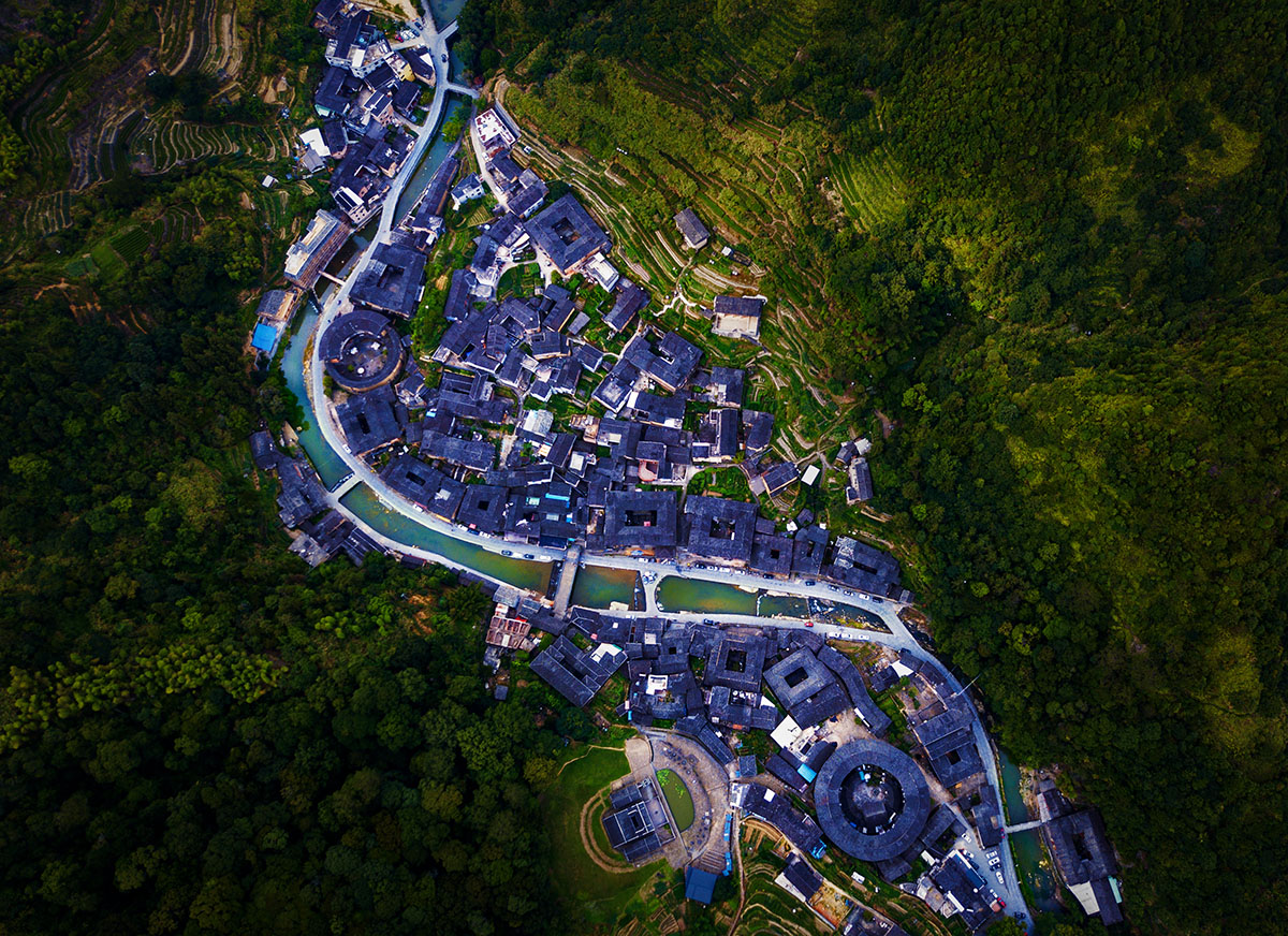 塔下村俯瞰-南靖土楼杯"中国传统村落"全国摄影大展投稿区-大众摄影网