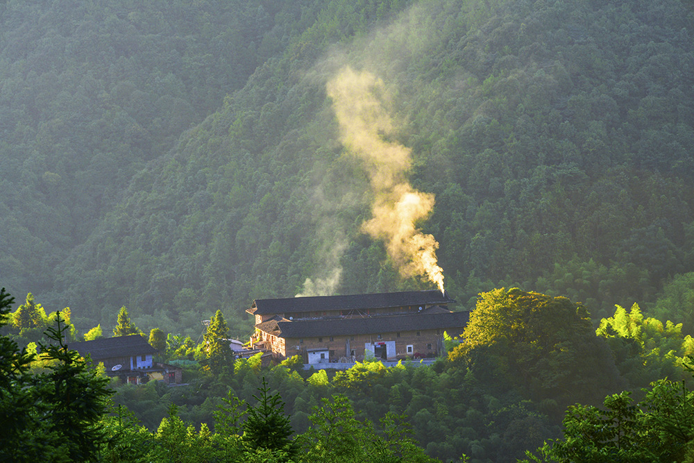 《土楼炊烟》-南靖土楼杯"中国传统村落"全国摄影大展投稿区-大众摄影