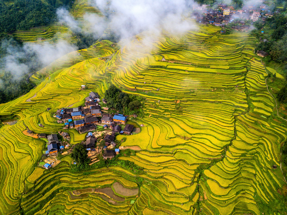 梯田人家-"千灯杯"中国好风光全国摄影大展投稿区-大众摄影网