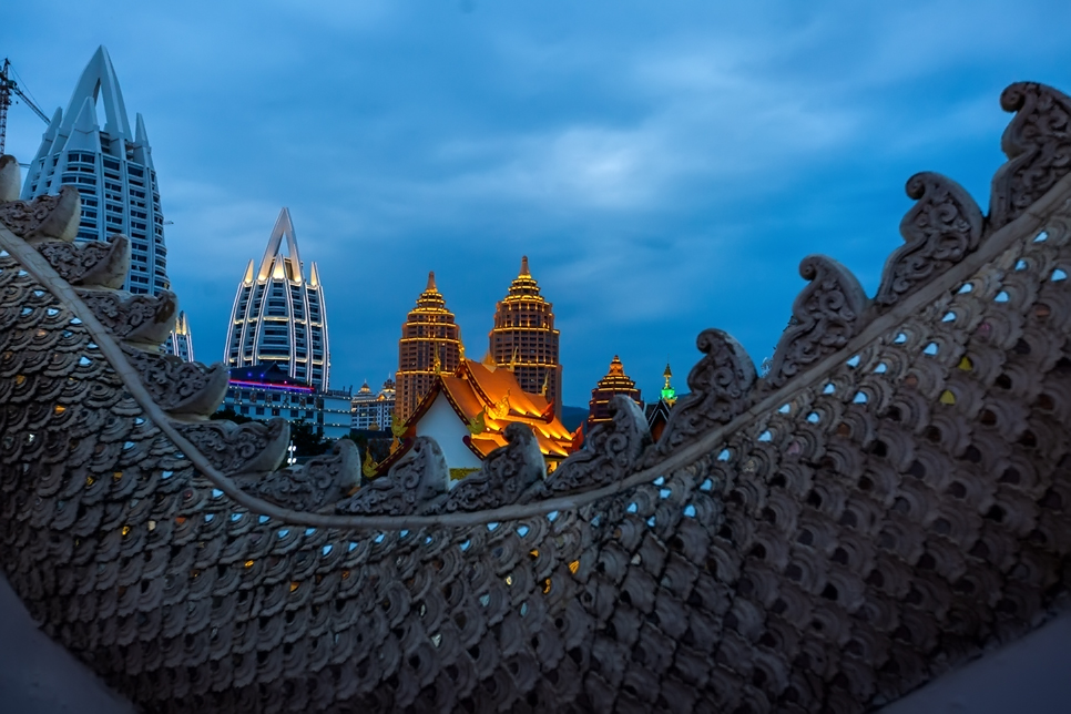 西双版纳首府——景洪夜色