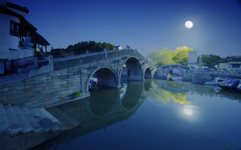 恒升桥月夜