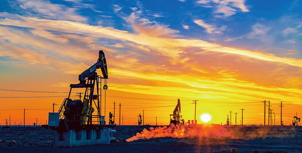 卡拉玛依油田晨曦