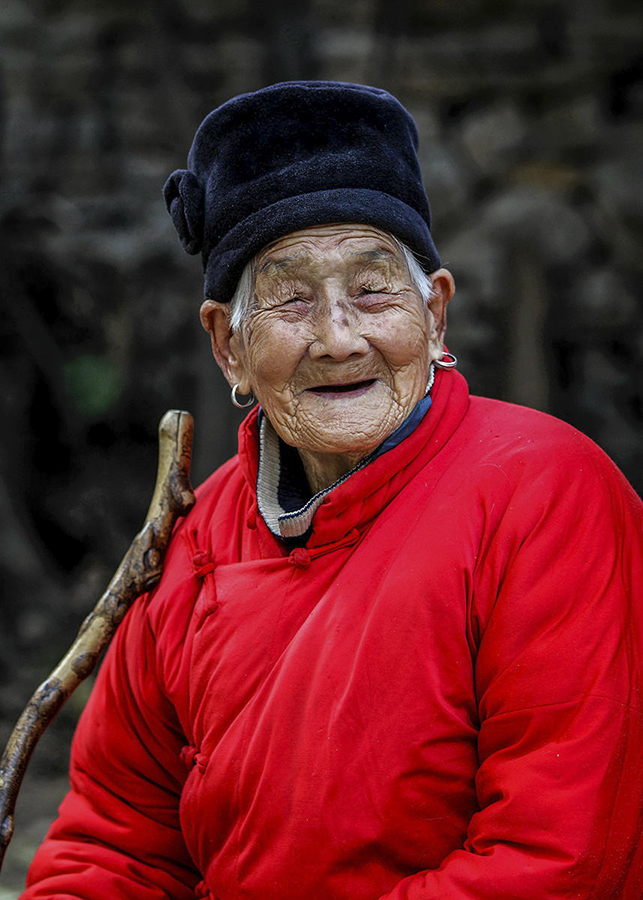 10.27摄于山东青州王府街道张家峪村102岁老人张氏