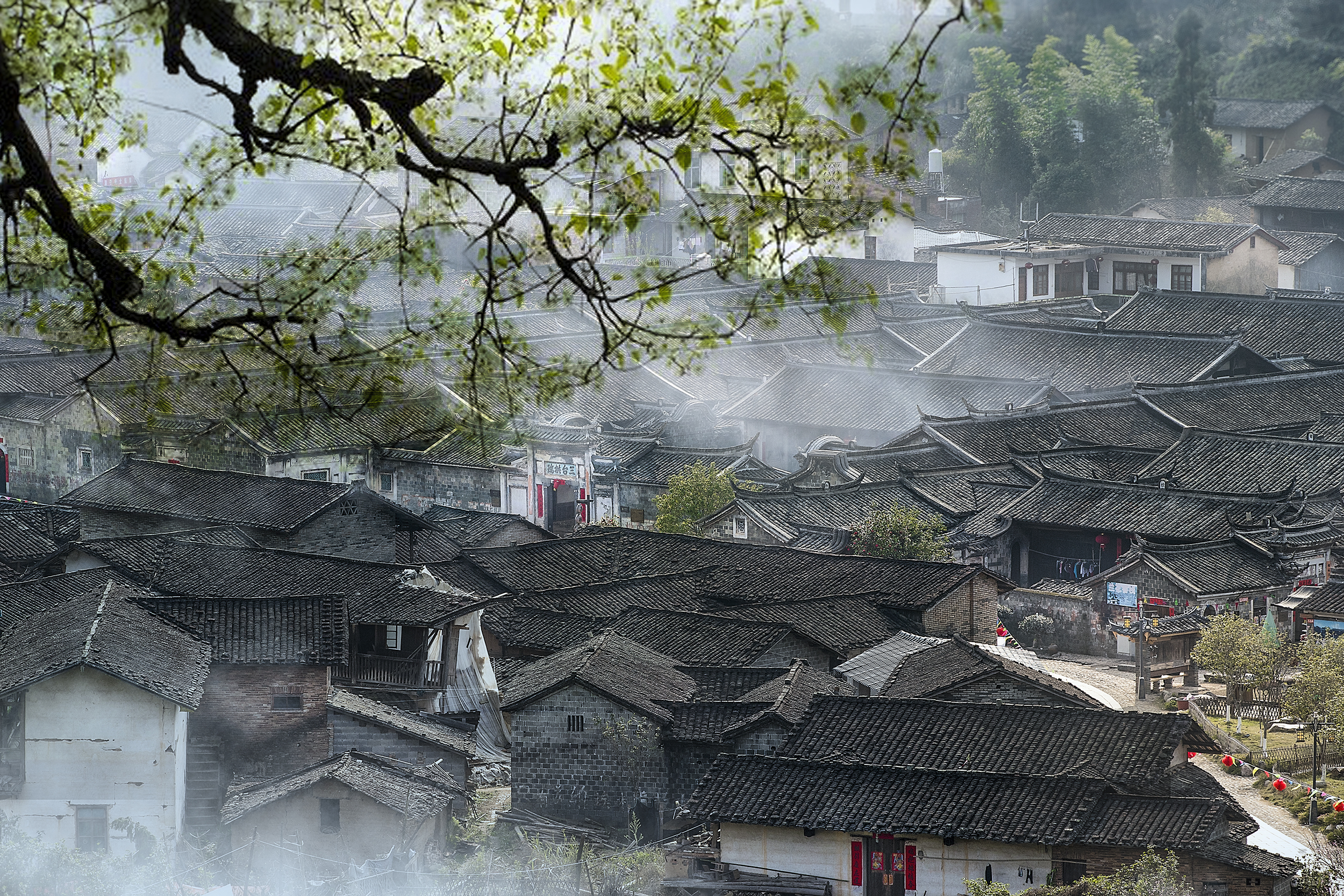 炊烟漫培田-南靖土楼杯"中国传统村落"全国摄影大展投稿区-大众摄影网