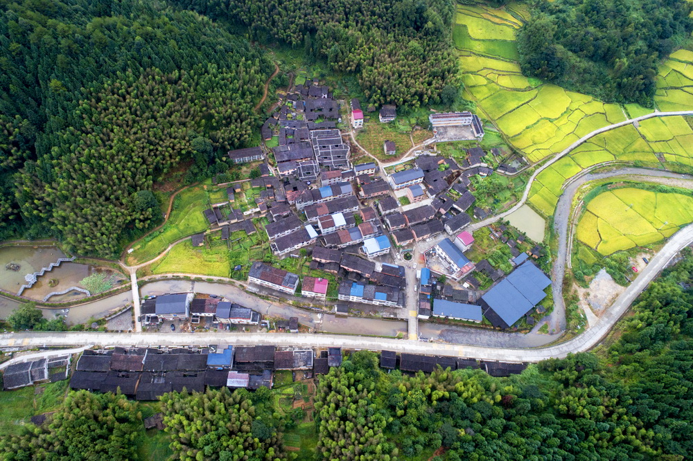 《鸟瞰肖坊传统村落》