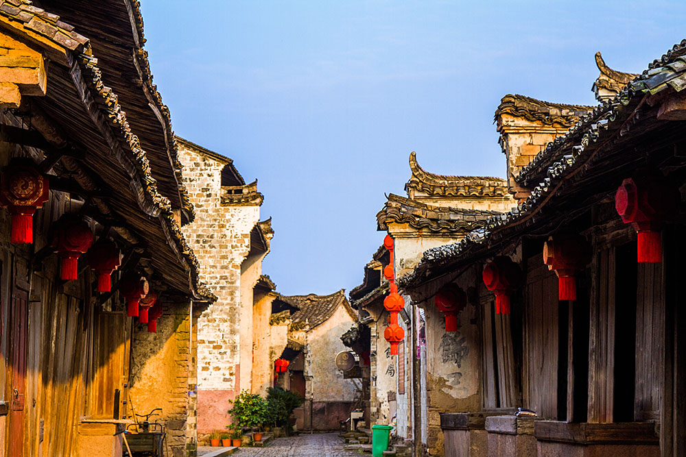 皤滩夕照   2016年11月摄于浙江省仙居皤滩古镇