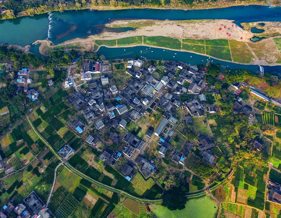 《鸟瞰古村》-南靖土楼杯"中国传统村落"全国摄影大展投稿区-大众摄影