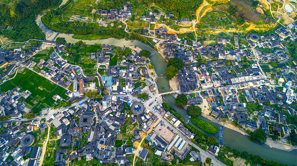 《鸟瞰古村》-南靖土楼杯"中国传统村落"全国摄影大展投稿区-大众摄影