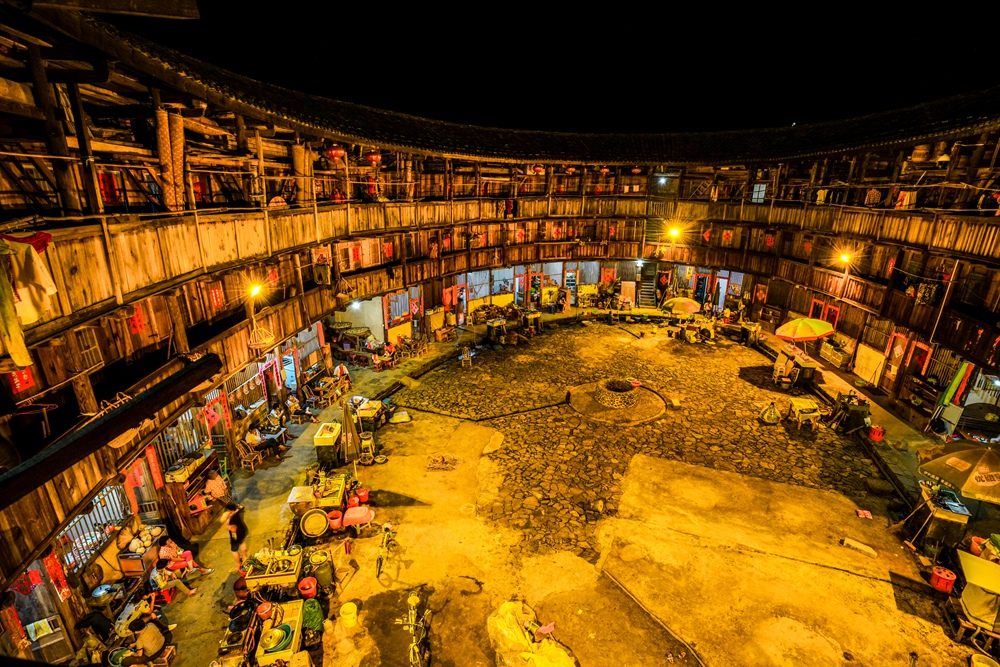 土楼夜色-南靖土楼杯"中国传统村落"全国摄影大展投稿区-大众摄影网