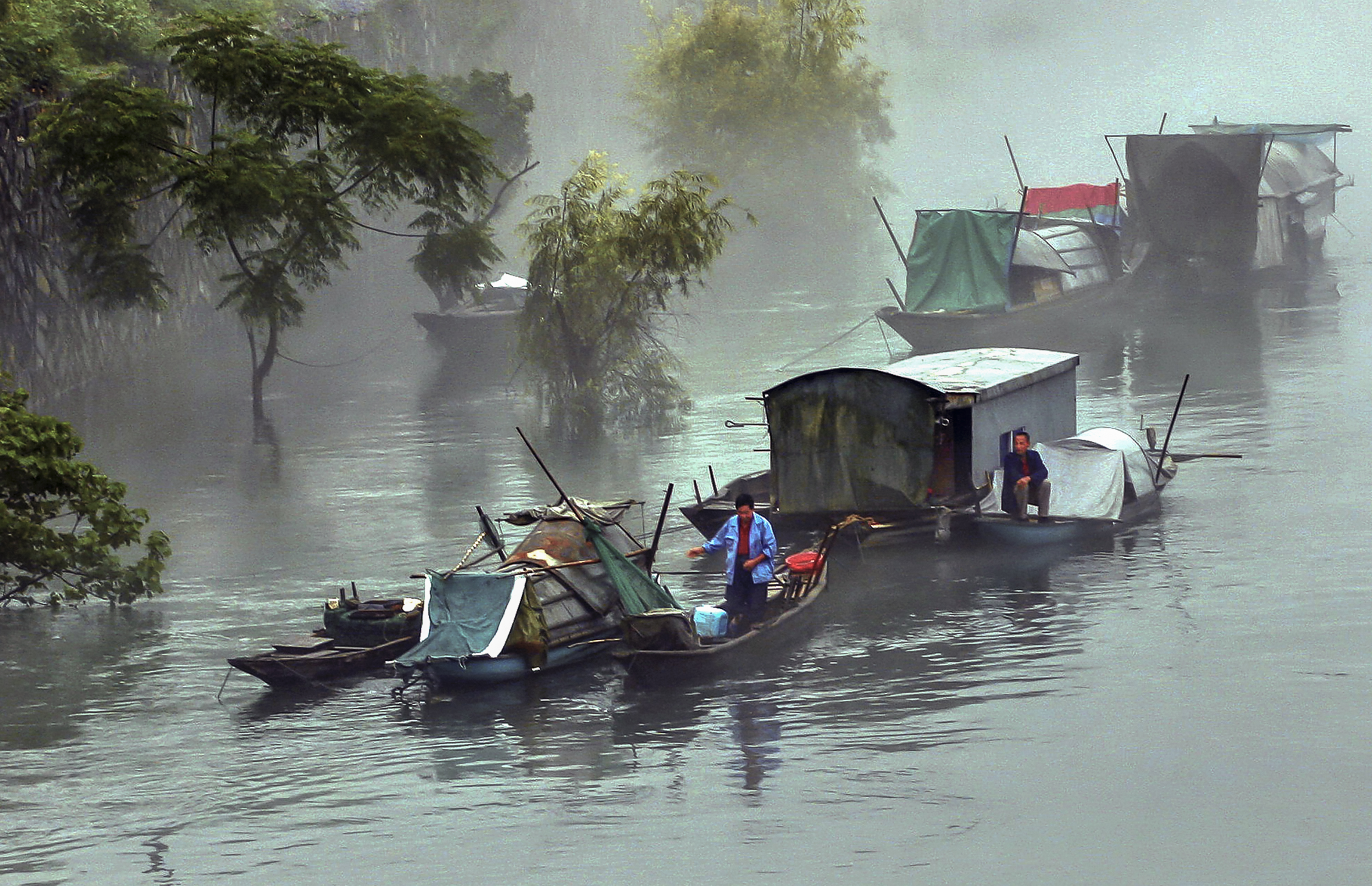 水上人家-"大美建德 水墨新安江"全国摄影大展投稿区-大众摄影网 -