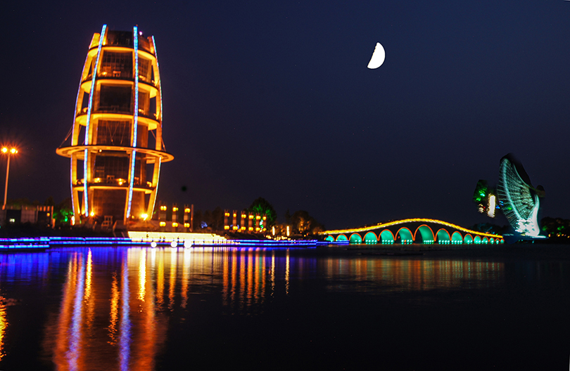 西双湖夜景