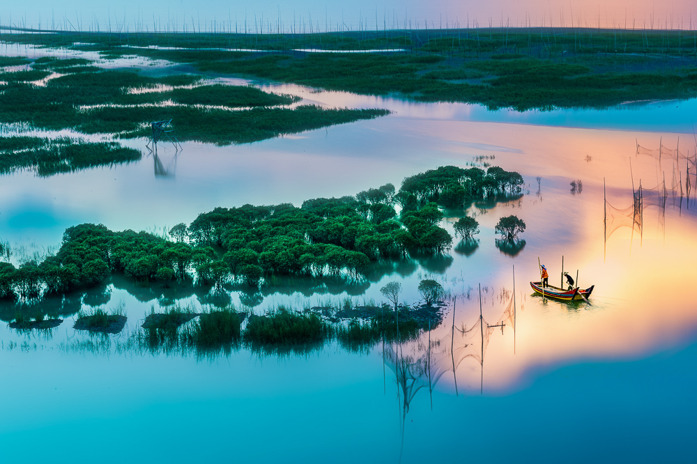 《红树林渔歌》2018年7月摄于霞浦盐田18150208898