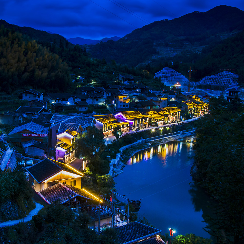 吴建军《下党夜色》 2018年8月拍摄于宁德.