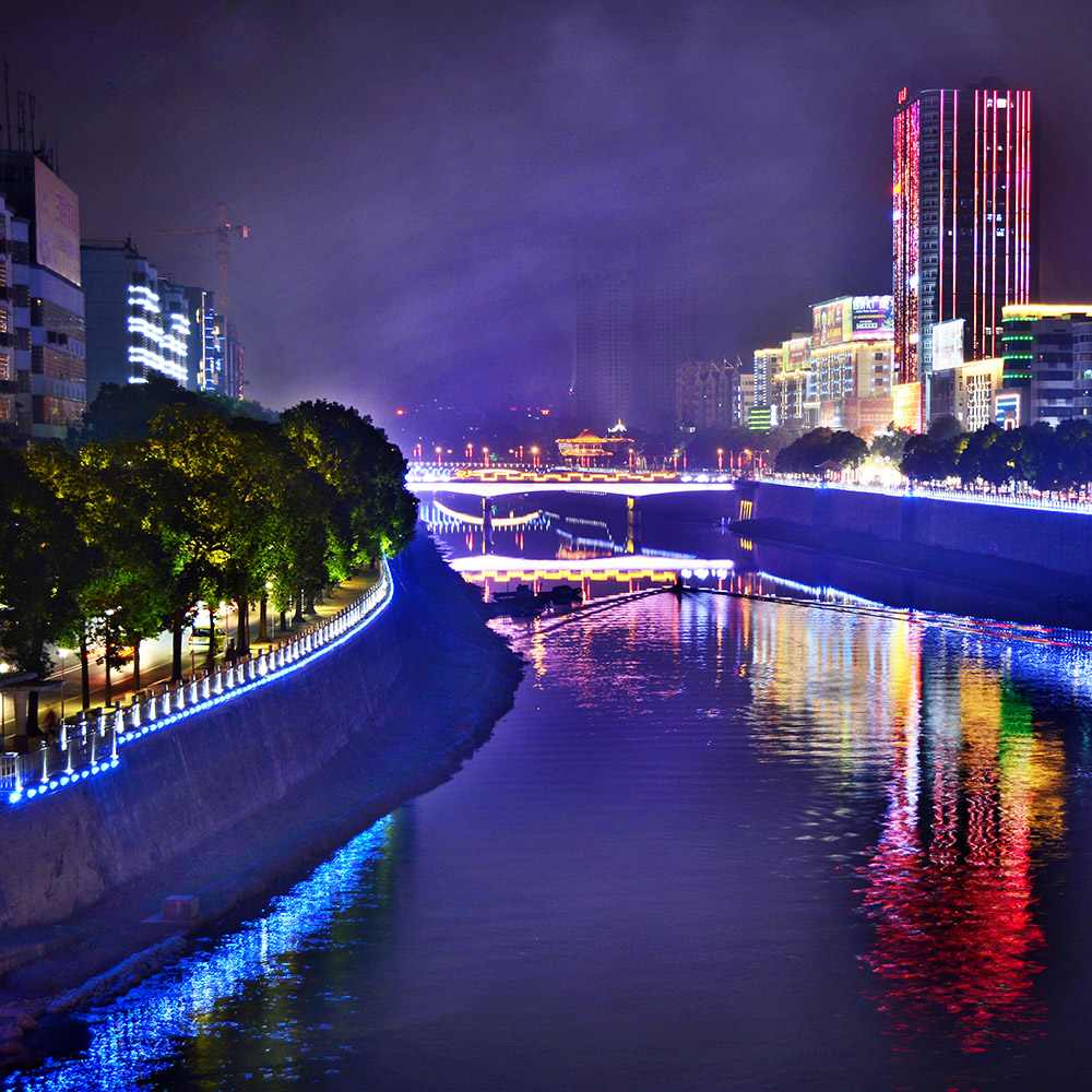 12--dsc_4204邵阳青龙桥 远眺 始为唐代所建的木桥,南宋改为石墩桥,并