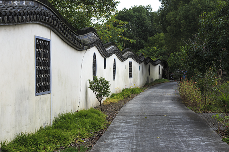 组图11《浦东人》-老宅蟠龙围墙