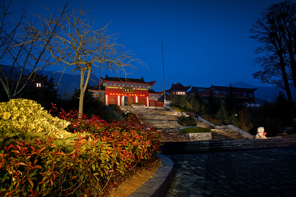 美丽的广福寺夜景