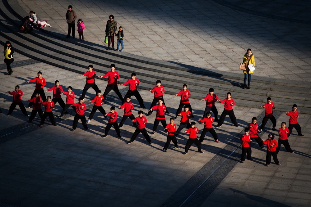 传承中华传统武术强身健体的阳光少年