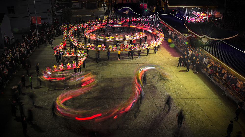 板龙闹元宵-《大众摄影》俱乐部团体会员——三原色俱