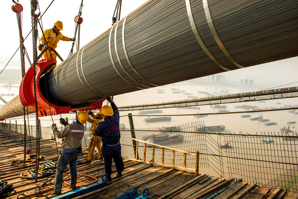 《洞庭湖上建桥人》(组1-20)