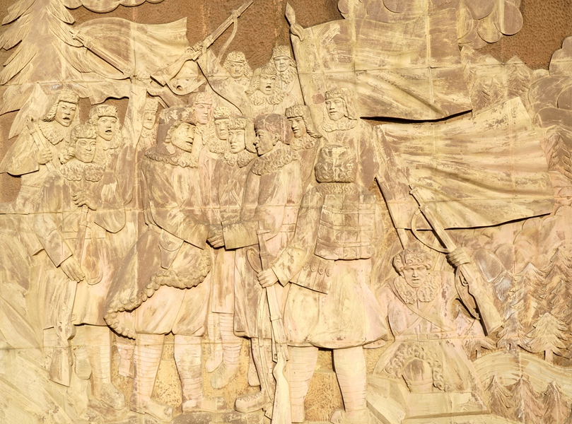 杨靖宇将军事迹浮雕