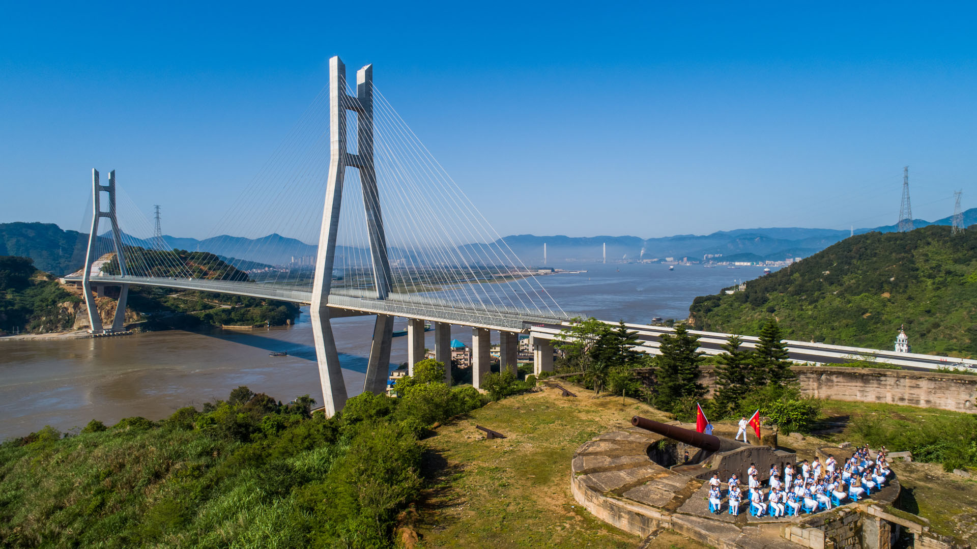 红色古乐唱响百年炮台(组图)2,摄于2019年4月17日福建省连江县琯头镇